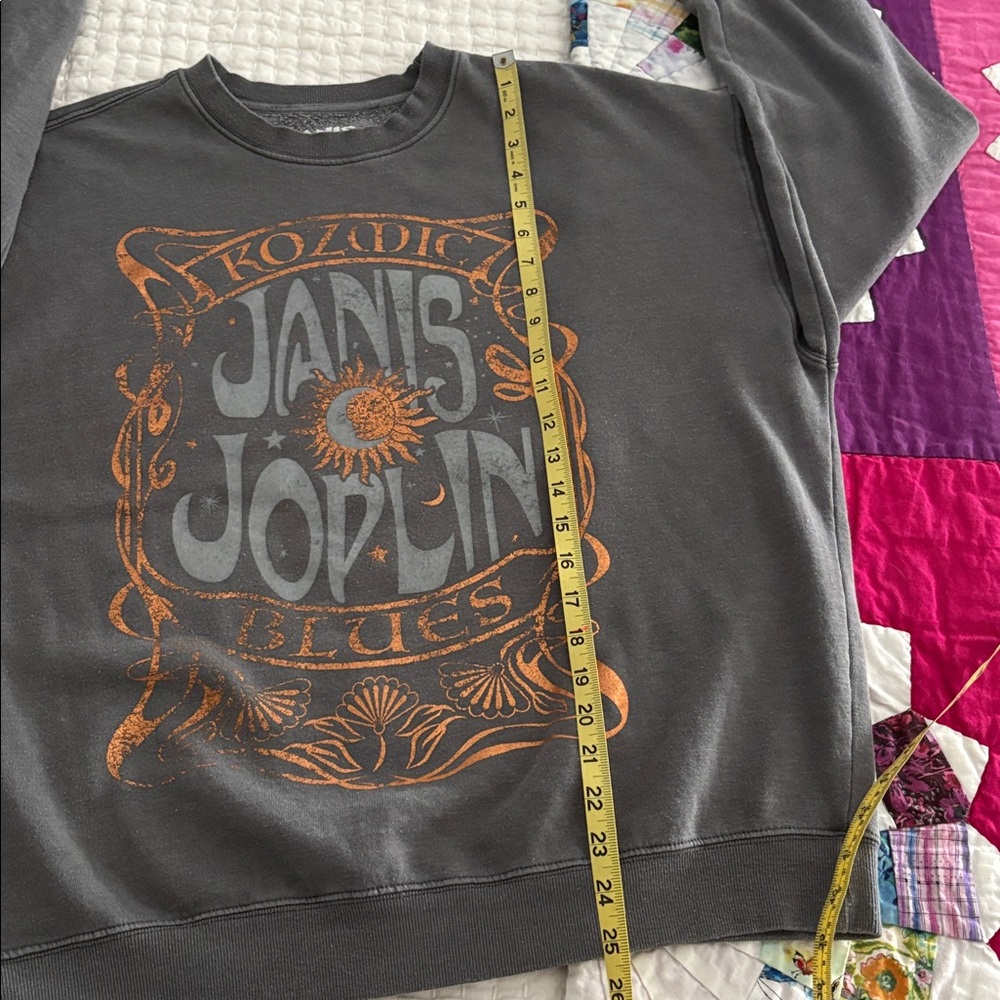 Gray Janis Joplin Graphic sweatshirt - Picture 2 of 8
